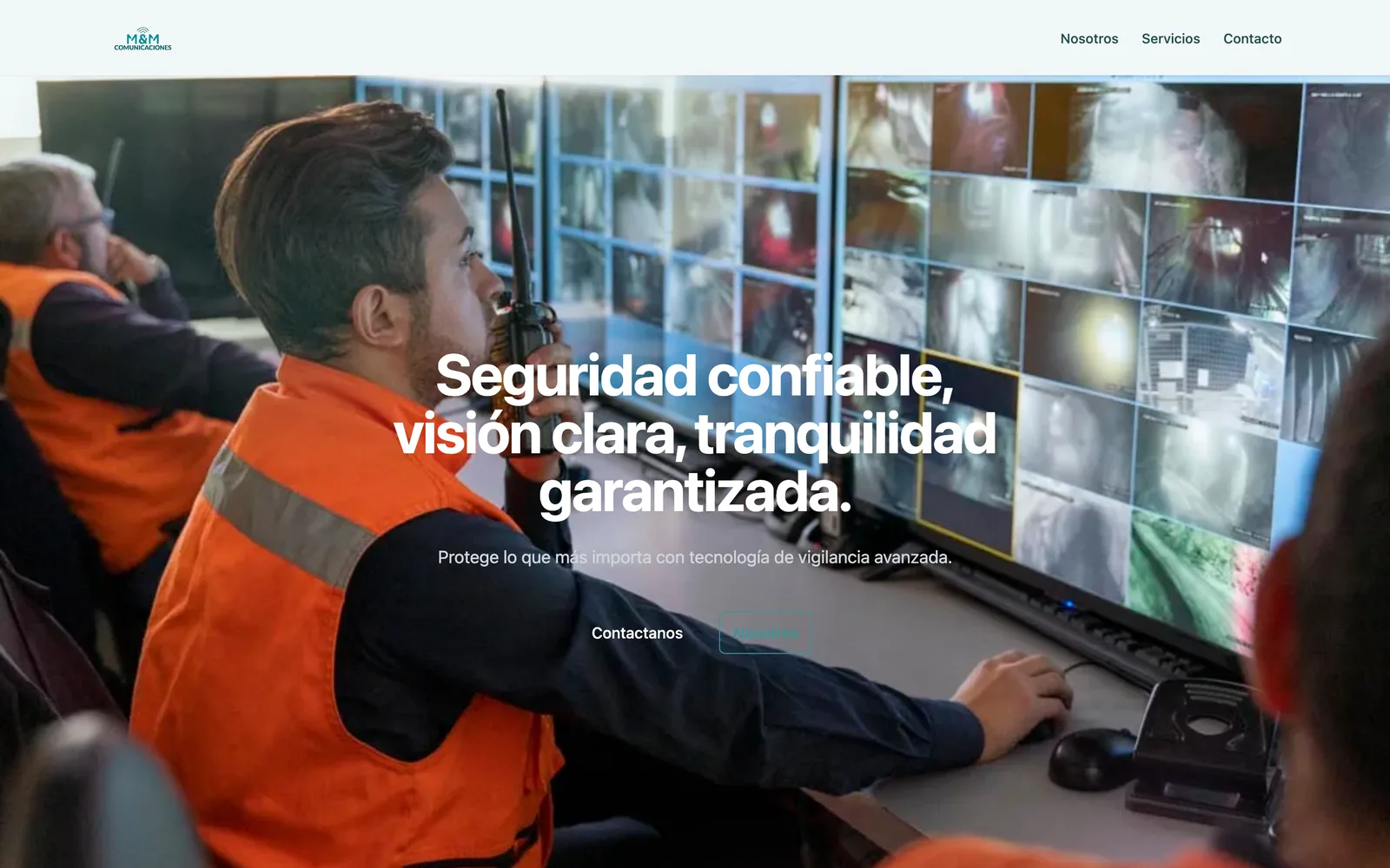 Captura del sitio de MM Comunicaciones